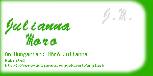 julianna moro business card
